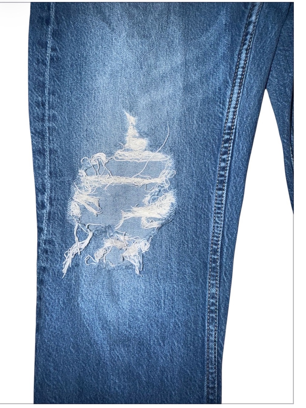 Aeropostale Light Blue 90s Baggy Ripped Jeans - Picture 7 of 8
